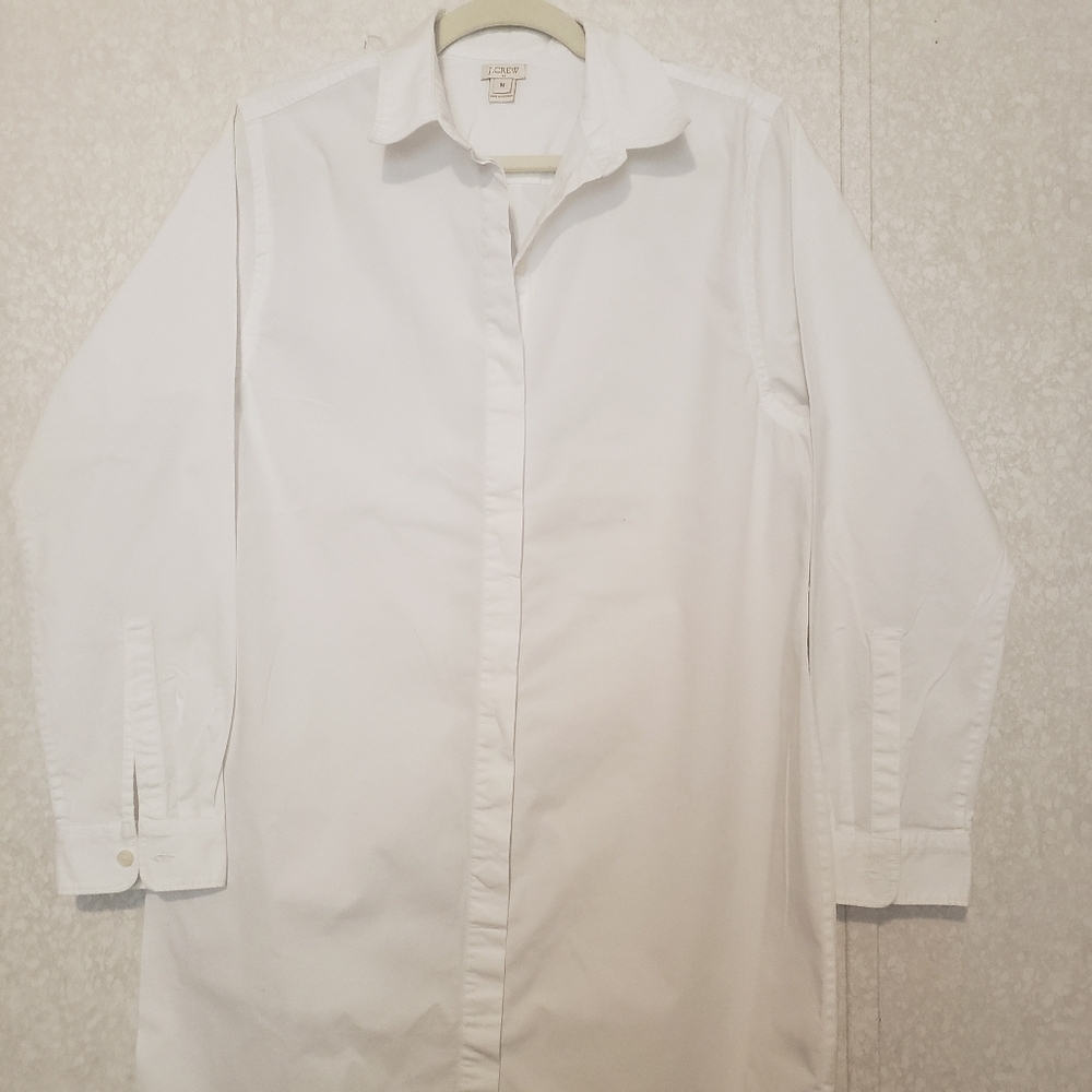 J CREW BUTTON DOWN DRESS....SIZE: M - Picture 4 of 6